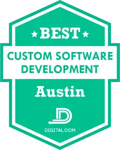 Best Custom Software Development Austin Texas Award from Digital Dot Com