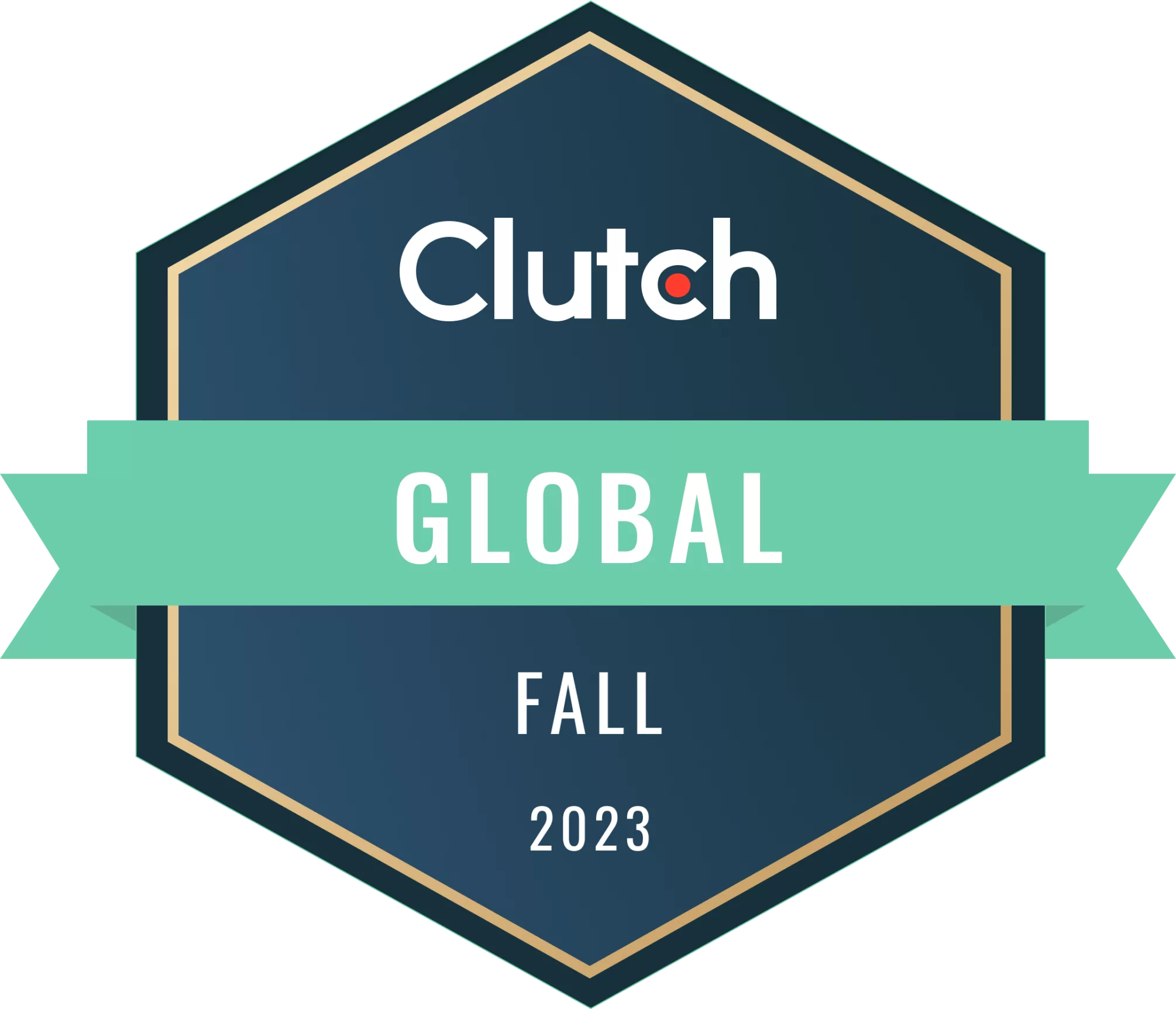Clutch badge for Global Fall 2023 award